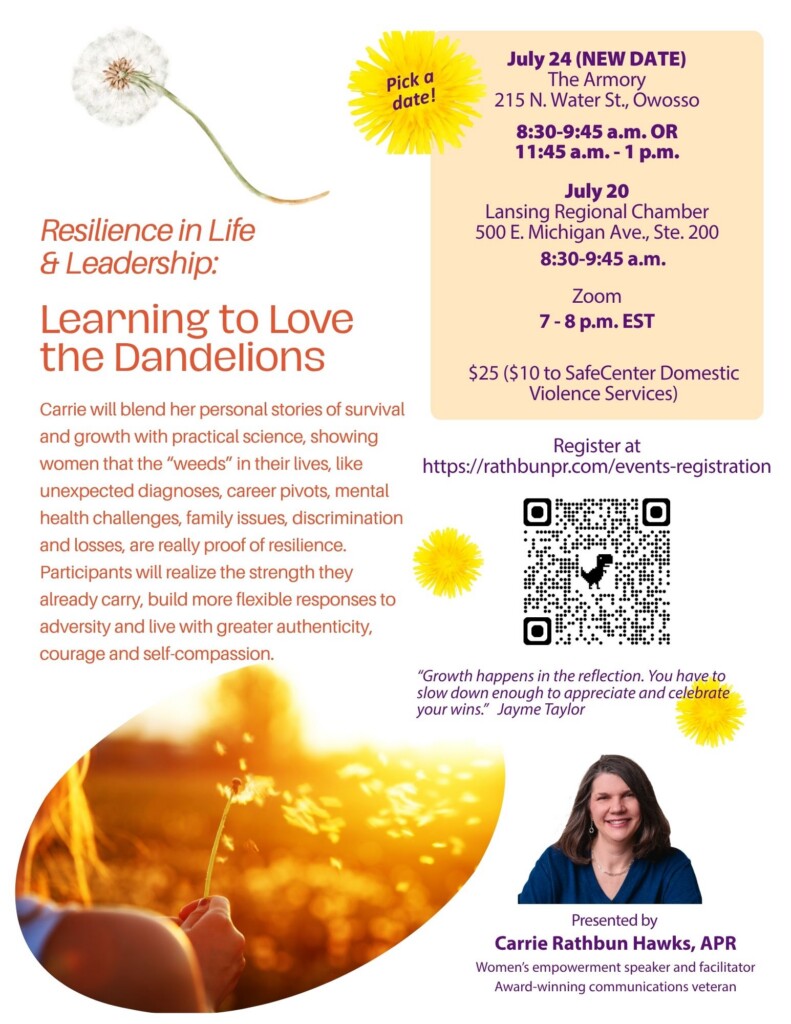 New Date – Resilience in Life & Leadership image